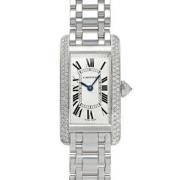 Pre-owned White Gold watches Cartier Vintage , Gray , Dames