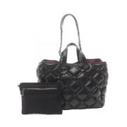 Pre-owned Leather chanel-bags Chanel Vintage , Black , Dames