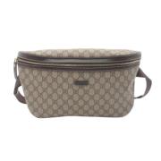 Pre-owned Leather gucci-bags Gucci Vintage , Beige , Dames