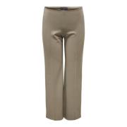 Weathered Teak Pin Striped Broek Only Carmakoma , Beige , Dames