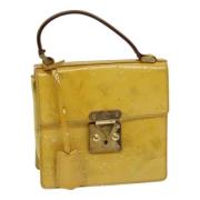 Pre-owned Leather handbags Louis Vuitton Vintage , Yellow , Dames