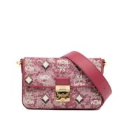 Pre-owned Canvas crossbody-bags MCM Pre-owned , Red , Dames