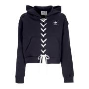 Originele Gehaakte Hoodie Zwart Lichtgewicht Adidas , Black , Dames