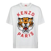 Stijlvolle Tiger T-Shirt Kenzo , White , Heren