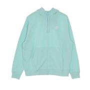 Sportswear Club Hoodie French Terry Zip Nike , Blue , Heren