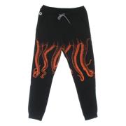 Zwarte Lichtgewicht Trainingspak Sweatpants Mannen Octopus , Black , H...