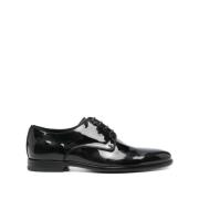 Zwarte Lakleren Veterschoenen Dolce & Gabbana , Black , Dames