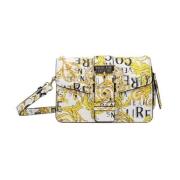 Witte Barok Print Schoudertas Versace Jeans Couture , Multicolor , Dam...