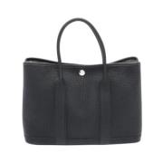 Pre-owned Leather handbags Hermès Vintage , Black , Dames