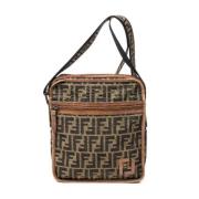 Pre-owned Canvas shoulder-bags Fendi Vintage , Brown , Dames