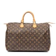 Pre-owned Coated canvas handbags Louis Vuitton Vintage , Brown , Dames