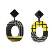 Pre-owned Fabric earrings Hermès Vintage , Multicolor , Dames