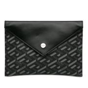 Pre-owned Leather clutches Versace Pre-owned , Black , Dames