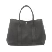 Pre-owned Leather handbags Hermès Vintage , Black , Dames