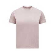 Geplooide achterkant T-shirt in nerts Moncler , Pink , Dames