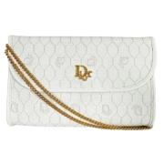 Pre-owned Canvas dior-bags Dior Vintage , White , Dames