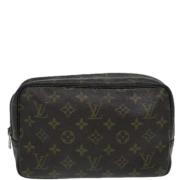 Pre-owned Canvas clutches Louis Vuitton Vintage , Brown , Dames