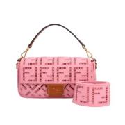 Pre-owned Canvas fendi-bags Fendi Vintage , Pink , Dames