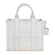 Witte Leren Mini Tote Tas Marc Jacobs , White , Dames