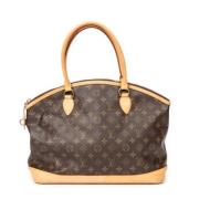 Pre-owned Canvas handbags Louis Vuitton Vintage , Brown , Dames