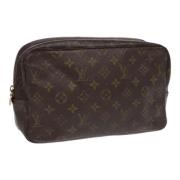 Pre-owned Canvas clutches Louis Vuitton Vintage , Brown , Dames