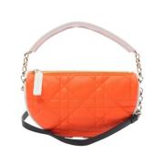 Pre-owned Leather dior-bags Dior Vintage , Orange , Dames