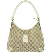 Pre-owned Canvas gucci-bags Gucci Vintage , Beige , Dames