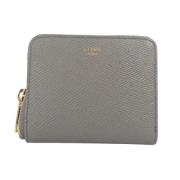 Pre-owned Leather wallets Celine Vintage , Gray , Dames