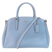 Pre-owned Leather handbags Coach Pre-owned , Blue , Dames