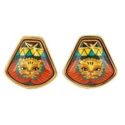 Pre-owned Yellow Gold earrings Hermès Vintage , Multicolor , Dames