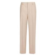 Elastische Straight-leg Broek PT Torino , Beige , Dames