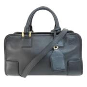 Pre-owned Canvas handbags Loewe Pre-owned , Black , Dames