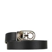 Pre-owned Leather belts Salvatore Ferragamo Pre-owned , Black , Heren