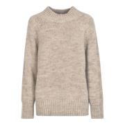 Beige Chunky Gebreide Sweater Maison Margiela , Beige , Dames