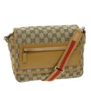 Pre-owned Canvas gucci-bags Gucci Vintage , Beige , Dames