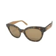 Pre-owned Fabric sunglasses Salvatore Ferragamo Pre-owned , Brown , Da...