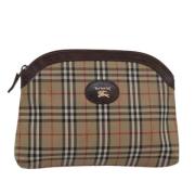 Pre-owned Canvas pouches Burberry Vintage , Beige , Dames