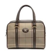 Pre-owned Canvas handbags Burberry Vintage , Beige , Dames