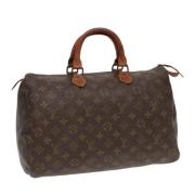 Pre-owned Canvas handbags Louis Vuitton Vintage , Brown , Dames