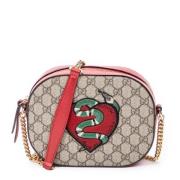 Pre-owned Coated canvas shoulder-bags Gucci Vintage , Beige , Dames