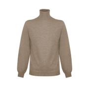 Beige Coltrui van Cashmere Malo , Beige , Heren