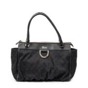 Pre-owned Canvas handbags Gucci Vintage , Black , Dames