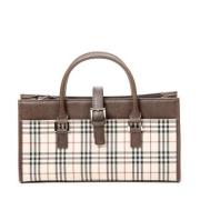 Pre-owned Canvas totes Burberry Vintage , Beige , Dames