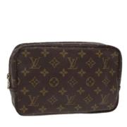 Pre-owned Canvas clutches Louis Vuitton Vintage , Brown , Dames