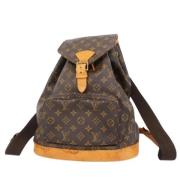 Pre-owned Canvas backpacks Louis Vuitton Vintage , Brown , Dames