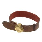 Pre-owned Fabric bracelets Louis Vuitton Vintage , Brown , Dames