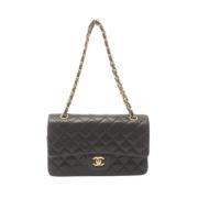 Pre-owned Leather chanel-bags Chanel Vintage , Black , Dames