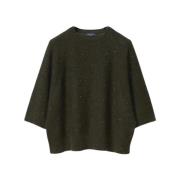 Oversize Jersey Elevate Modern Woman Style Fabiana Filippi , Green , D...