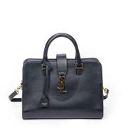 Pre-owned Leather handbags Yves Saint Laurent Vintage , Blue , Dames