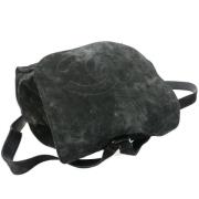 Pre-owned Suede backpacks Chanel Vintage , Black , Dames